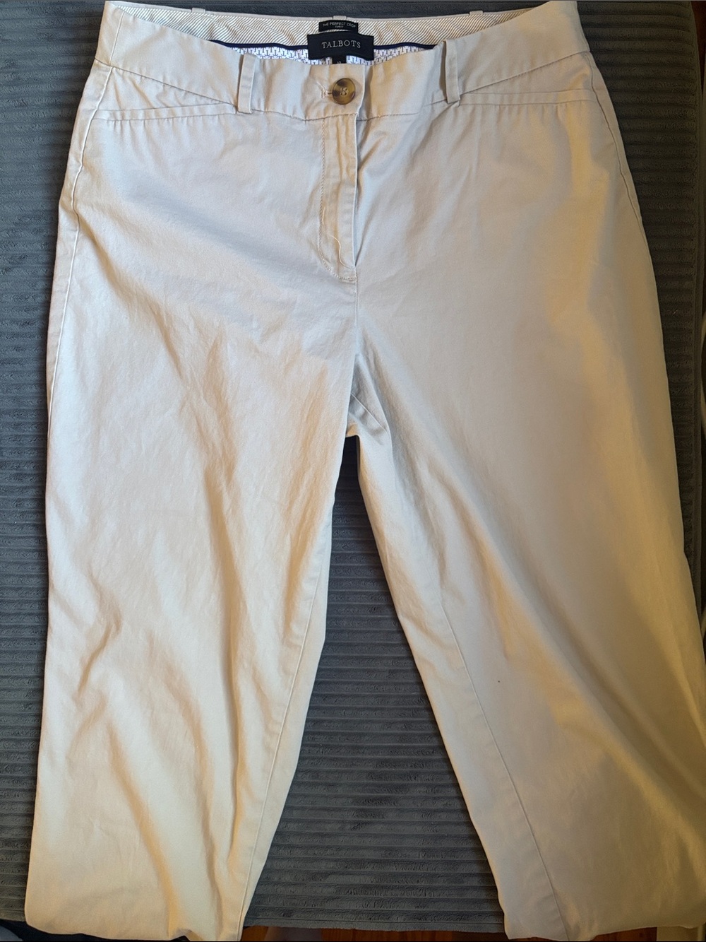 Talbots Beige Women’s Chinos - Straight Crop